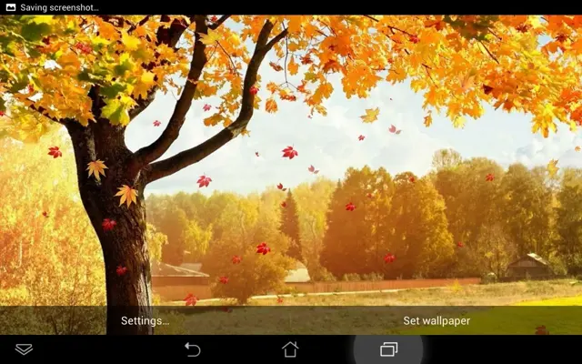 Falling Leaves Live Wallpaper android App screenshot 1